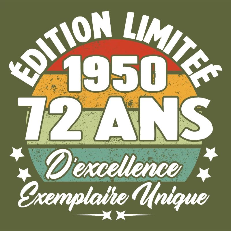 Cadeau 72 ans d'excellence / Édition limitée 1950