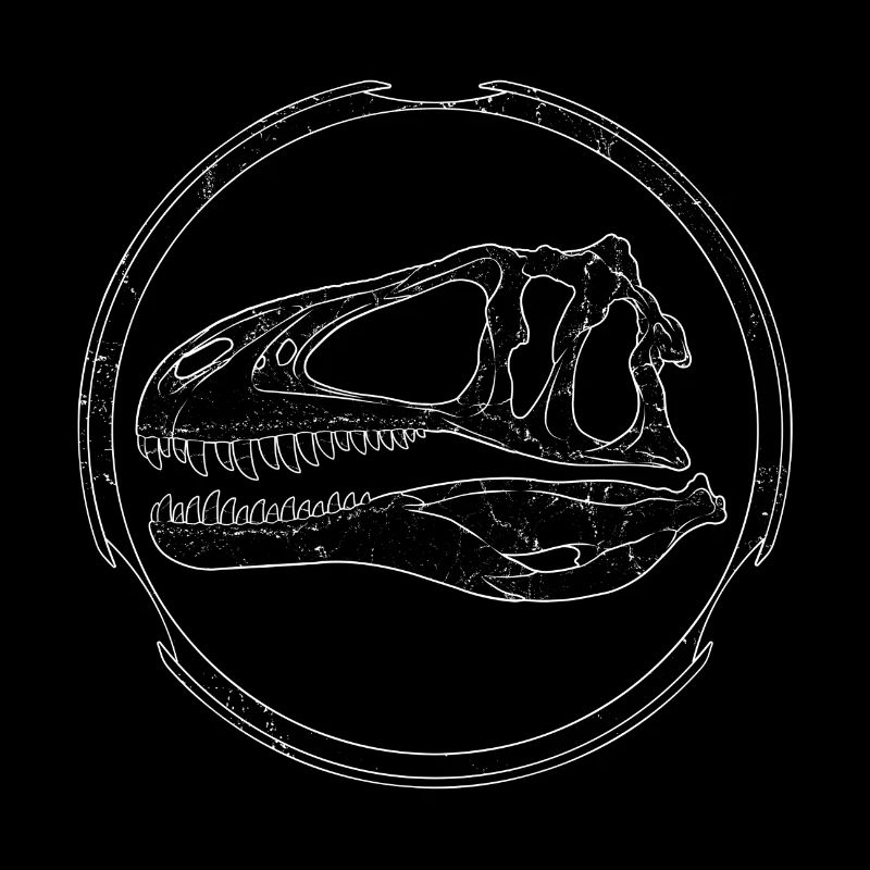 Crâne fossile d’Acrocanthosaurus