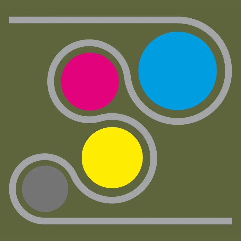 Printer CMYK Graphic