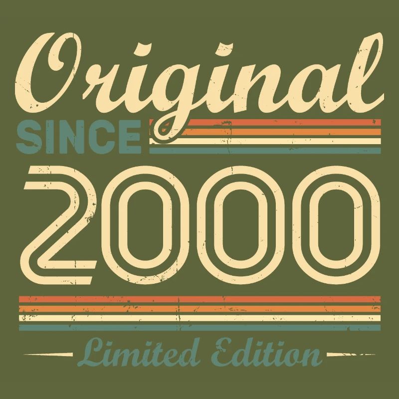 Original 2000 Vintage Retro Geburtstagsgeschenk