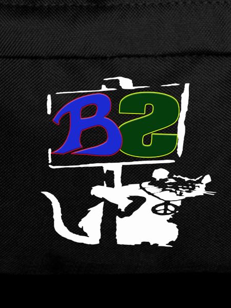 Banksy Style logo white