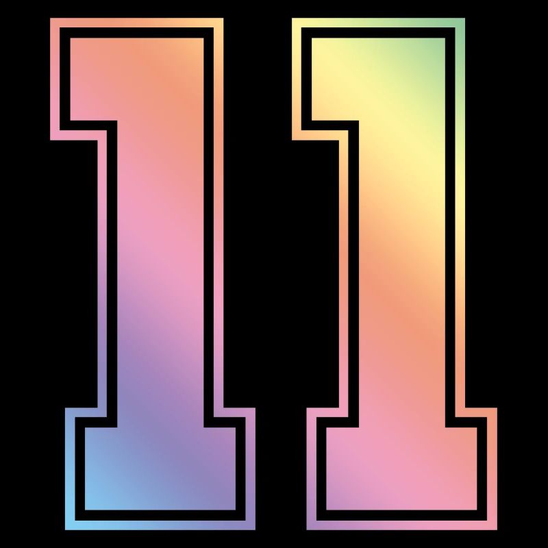 11 Number Colorful