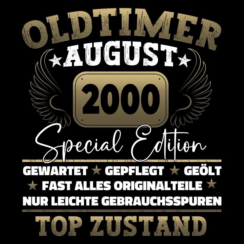 Oldtimer Août 2000 22ème anniversaire Cadeau Amusant