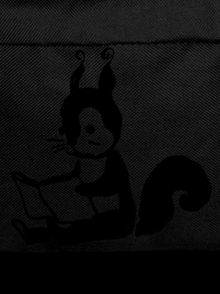 Squirrel Reads Book Illustration Gift