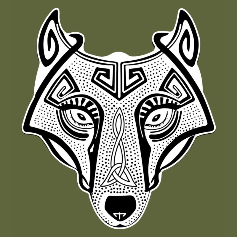 Viking wolf Fenrir valhalla white