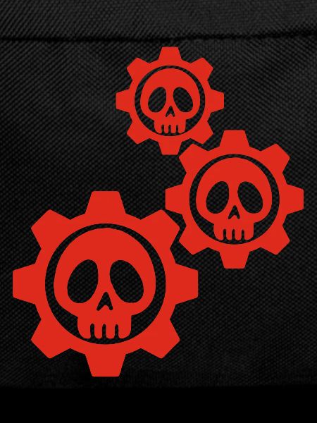 Skulls and red gears