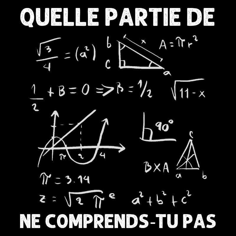 Quelle partie ne comprends-tu pas humour maths
