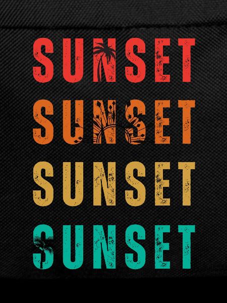 Sunset Palm Gradient Quartet