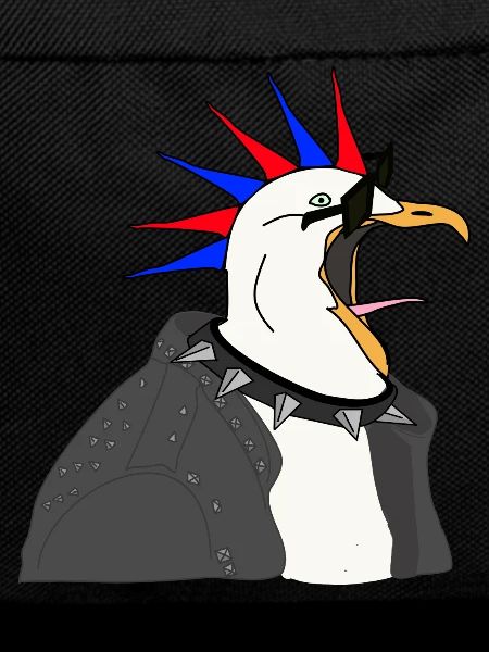 punker möwe lederjacke sonnenbrille