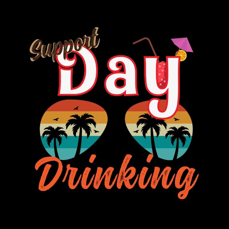 Day Drinking Palm Print