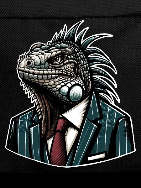 Iguana in a suit