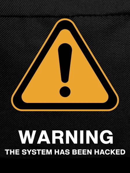 Hacked System Warning Icon