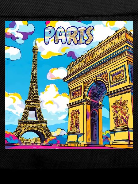 Paris Pop Art: Eiffel-Arc-Traumlandschaft