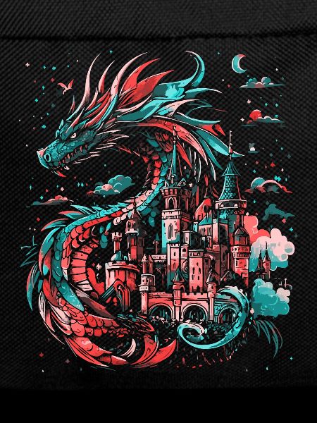 Dragon Castle Fantasy Magic Mythology Creature