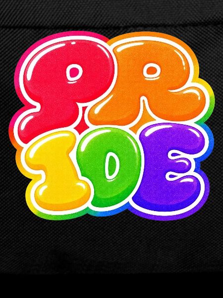 Pride Bubble Rainbow CSD Shirt Sticker