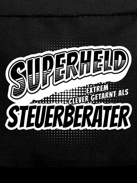 Superheld, clever getarnt als Steuerberater