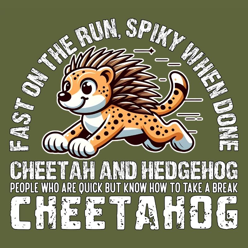 RAPIDE À LA COURSE, HÉRISSÉ UNE FOIS CUIT - CHEETA HEDGEHOG
