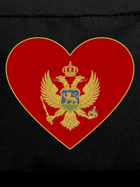Montenegro Flag Heart