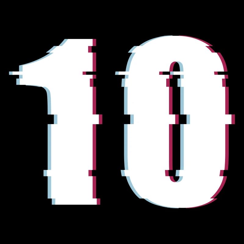 10 Ten Number Effect Distorted Number
