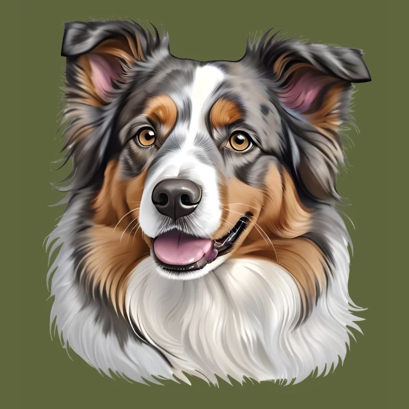 Australian Shepherd Kopf
