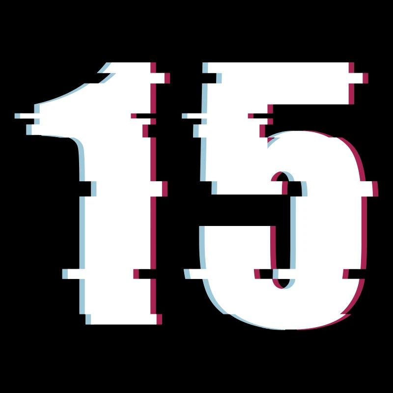 15 Fifteen Number Effect Distorted Number