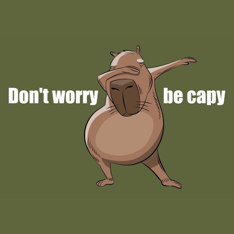 Don't worry be Capy - Capybara dabbing
