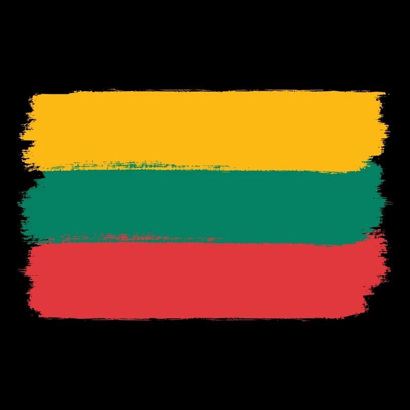 Lithuania flag used look