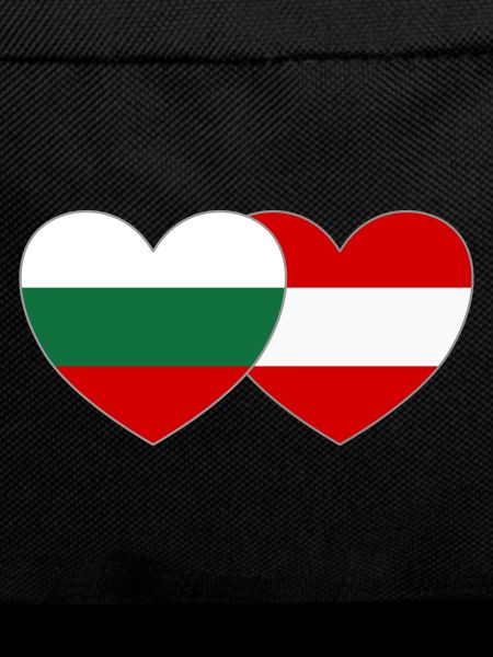Bulgaria Austria Flag Heart