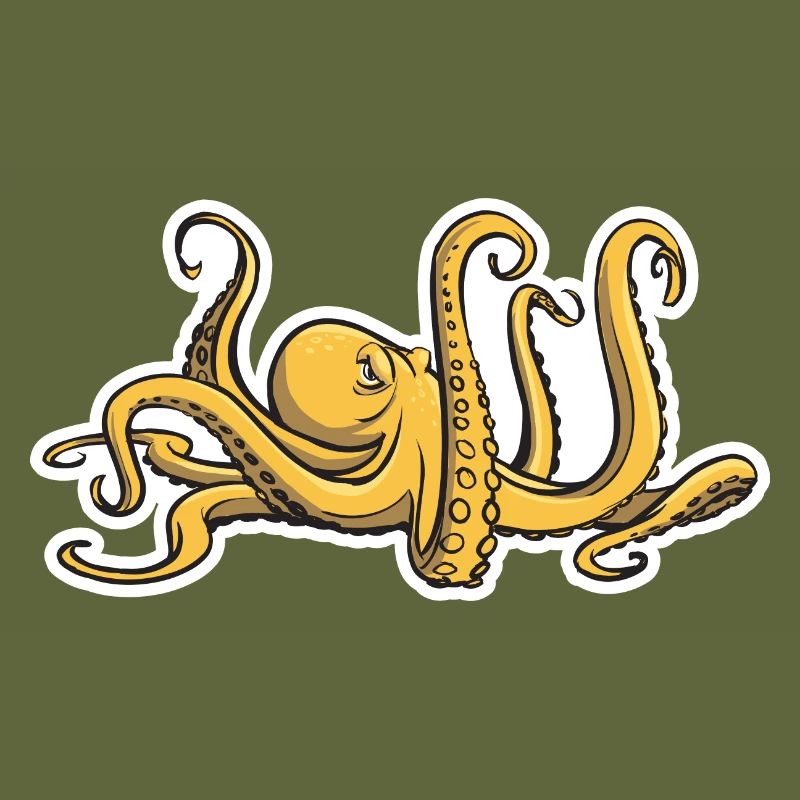 Evil Octopus - Eight Tentacles - Squid