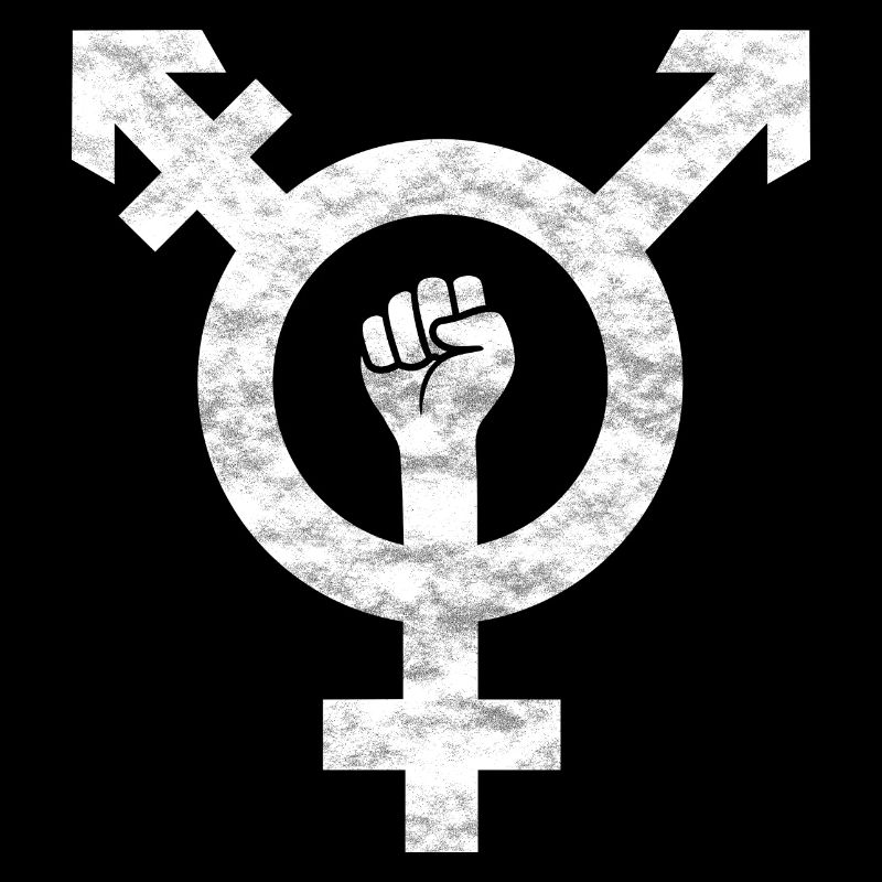 TRANSGENDER SYMBOL MIT FAUST USED LOOK