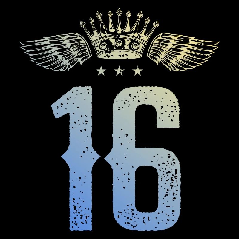 16 Zahl Krone
