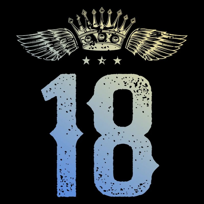 18 Number crown