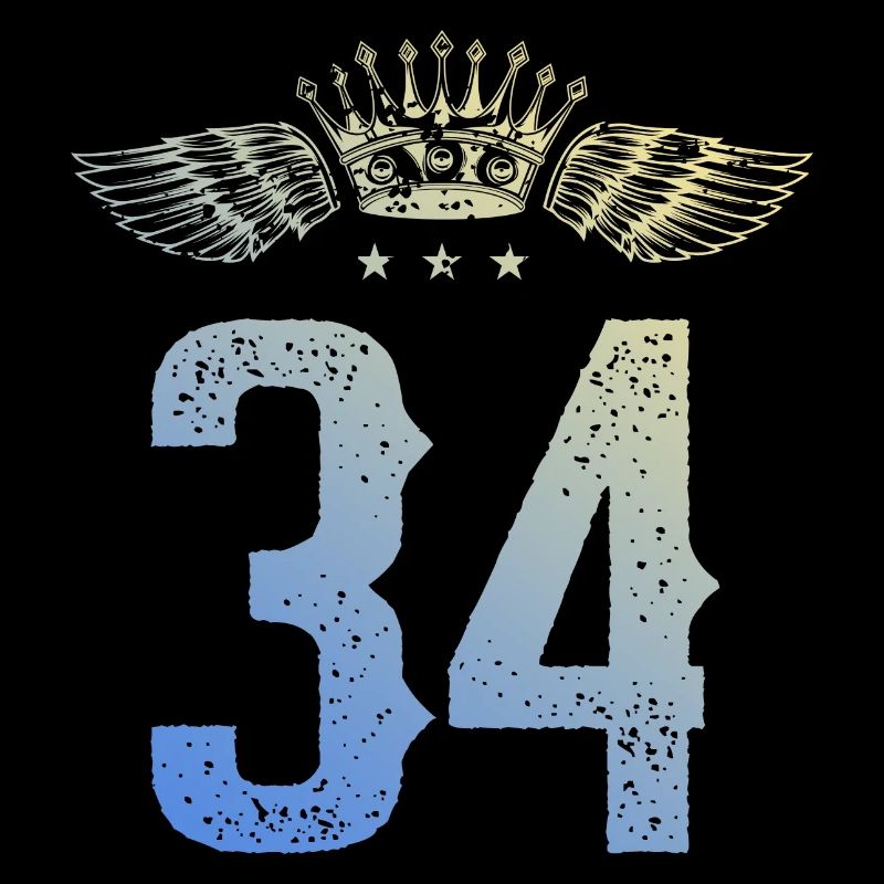 34 Zahl Krone