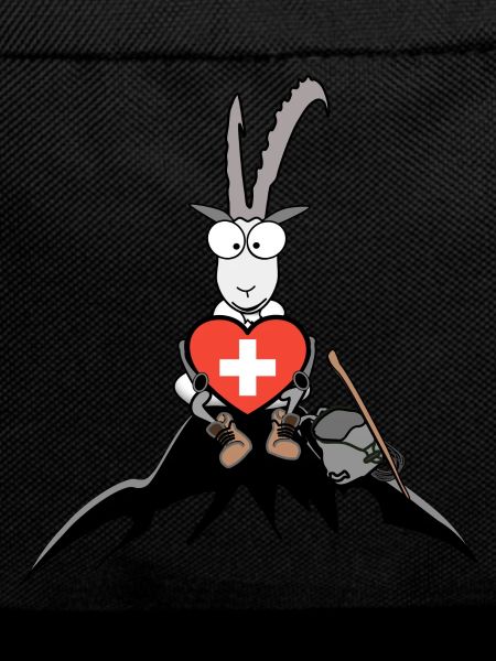 Swiss ibex with heart