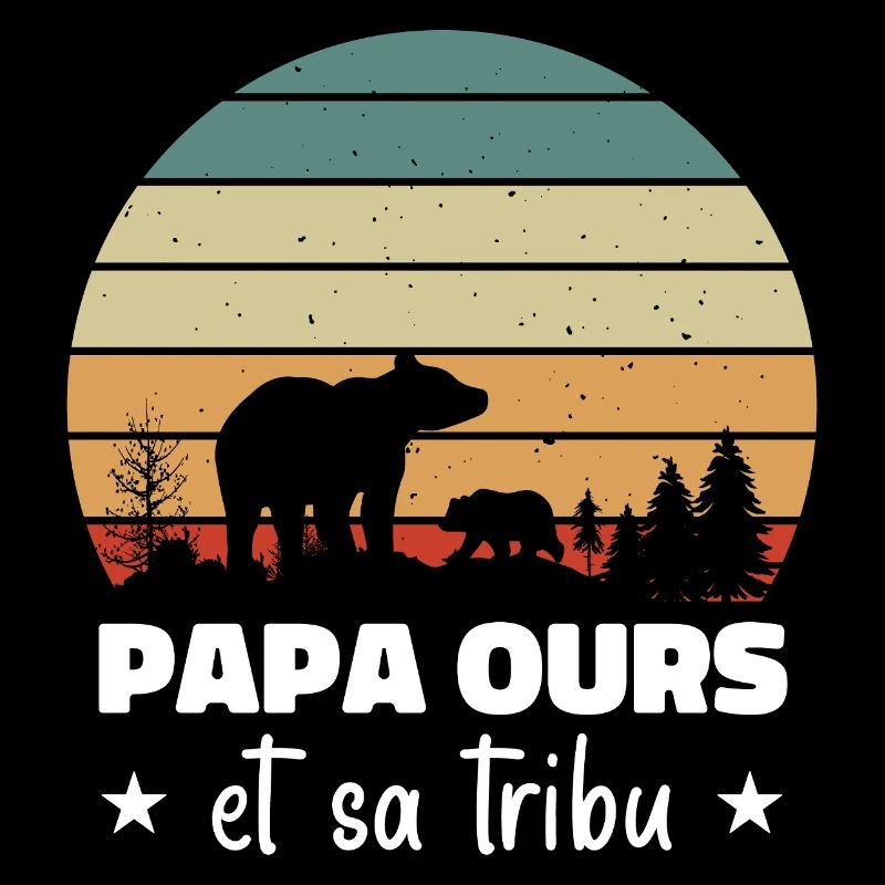 Papa Bear and His Tribe, Humor Gift