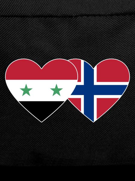 Syria Norway Flag Heart