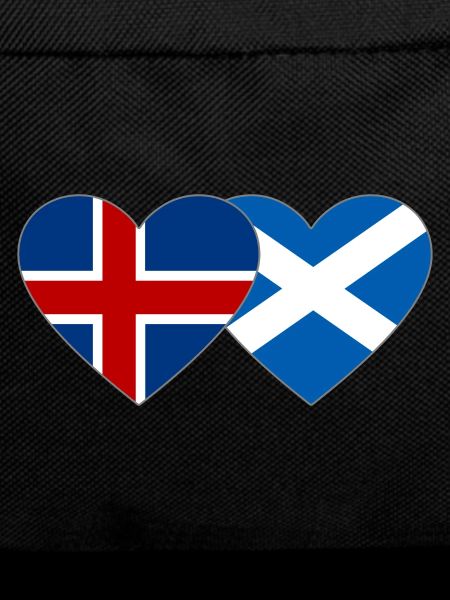 Iceland Scotland Flag Heart