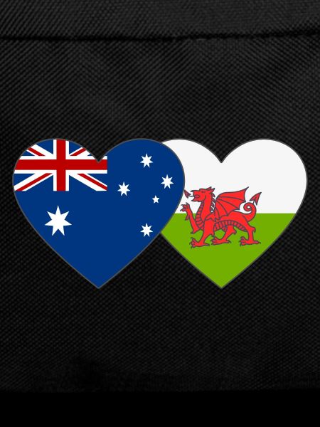 Australia Wales Flag Heart