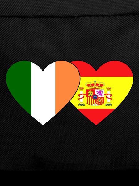 Ireland Spain Flag Heart