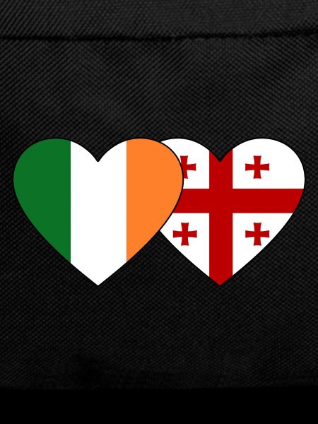 Ireland Georgia Flag Heart