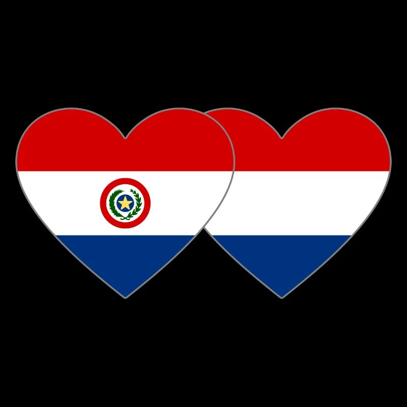 Paraguay Drapeau du cœur de Hollande