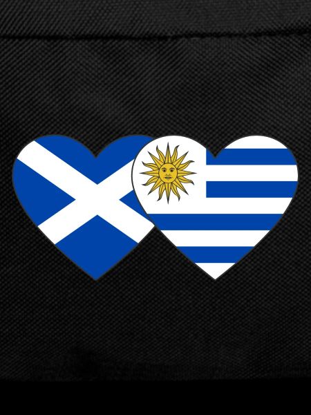 Schottland Uruguay Herz Flagge