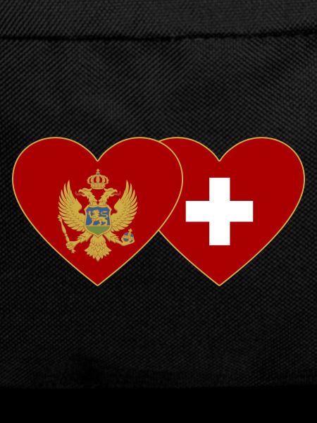 Montenegro Switzerland Flag