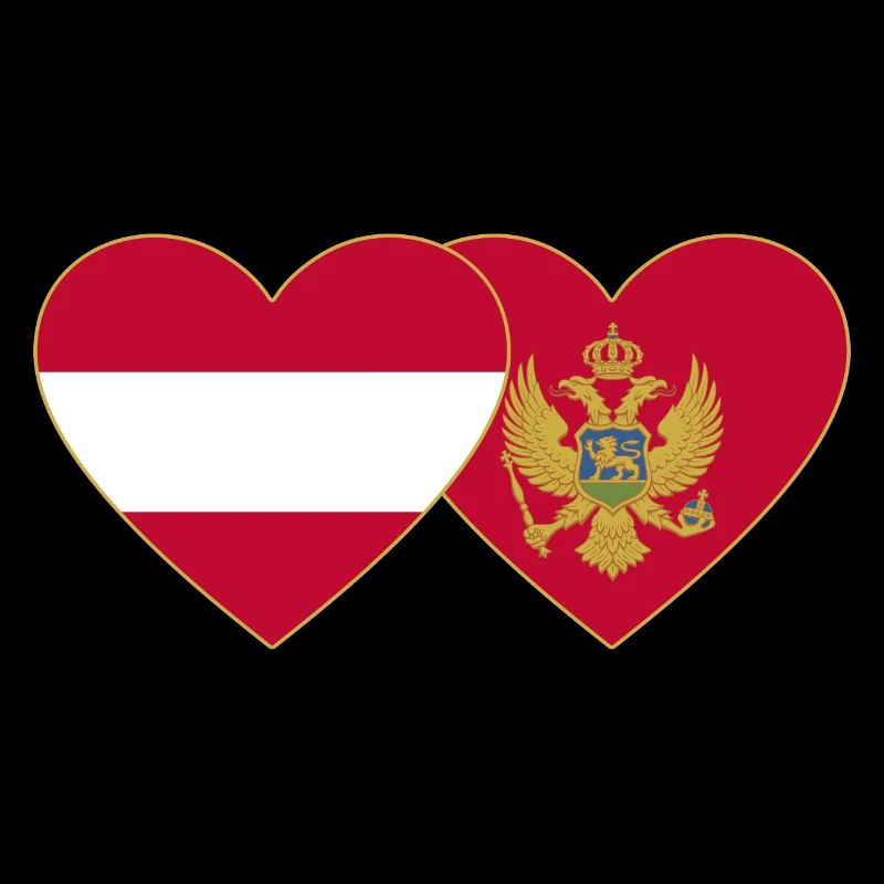 Autriche Drapeau du Montanegro