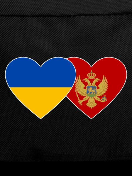 Ukraine Montenegro flag