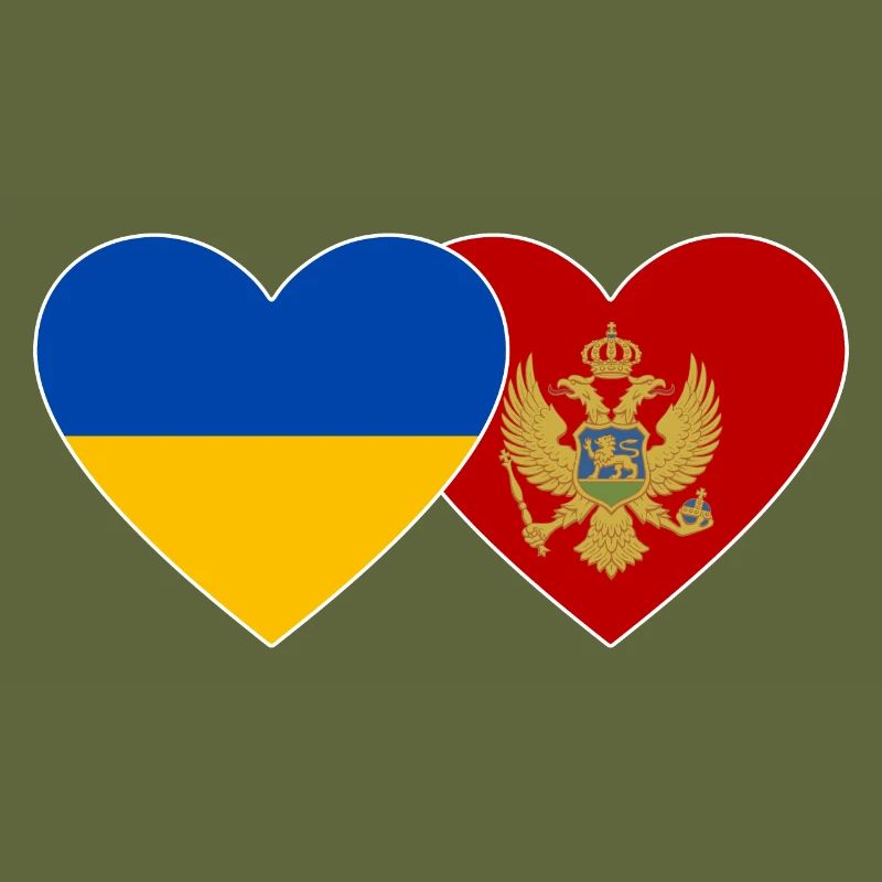 Ukraine Drapeau du Monténégro