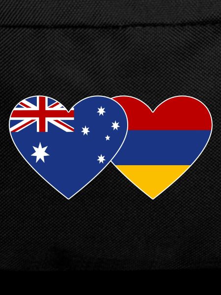 Australia Armenia Flag Heart