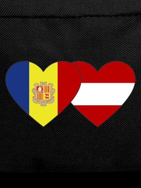 Andorra Austria Flag Heart