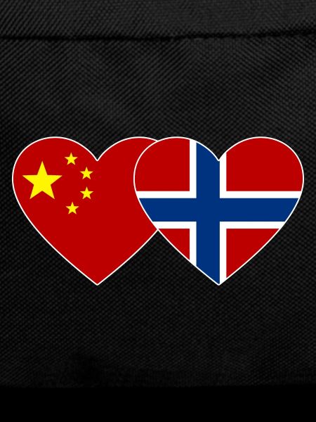 China Norway Heart Flag