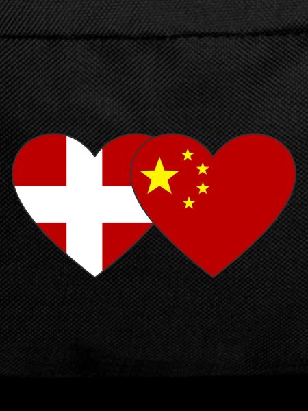 Denmark China Heart Flag